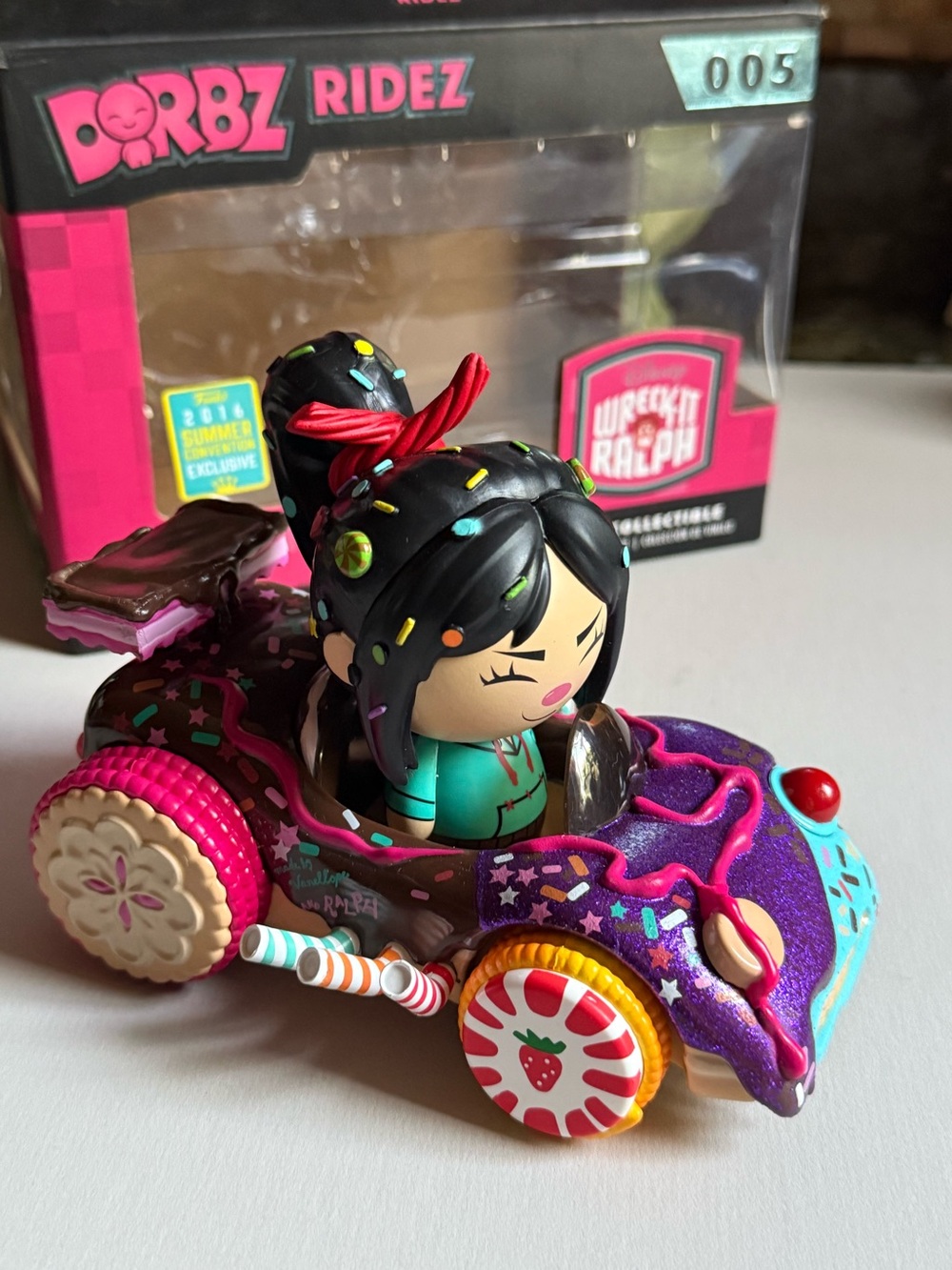 Funko Dorbz Ridez Vanellope in Purple Teal & Pink Candy Kart